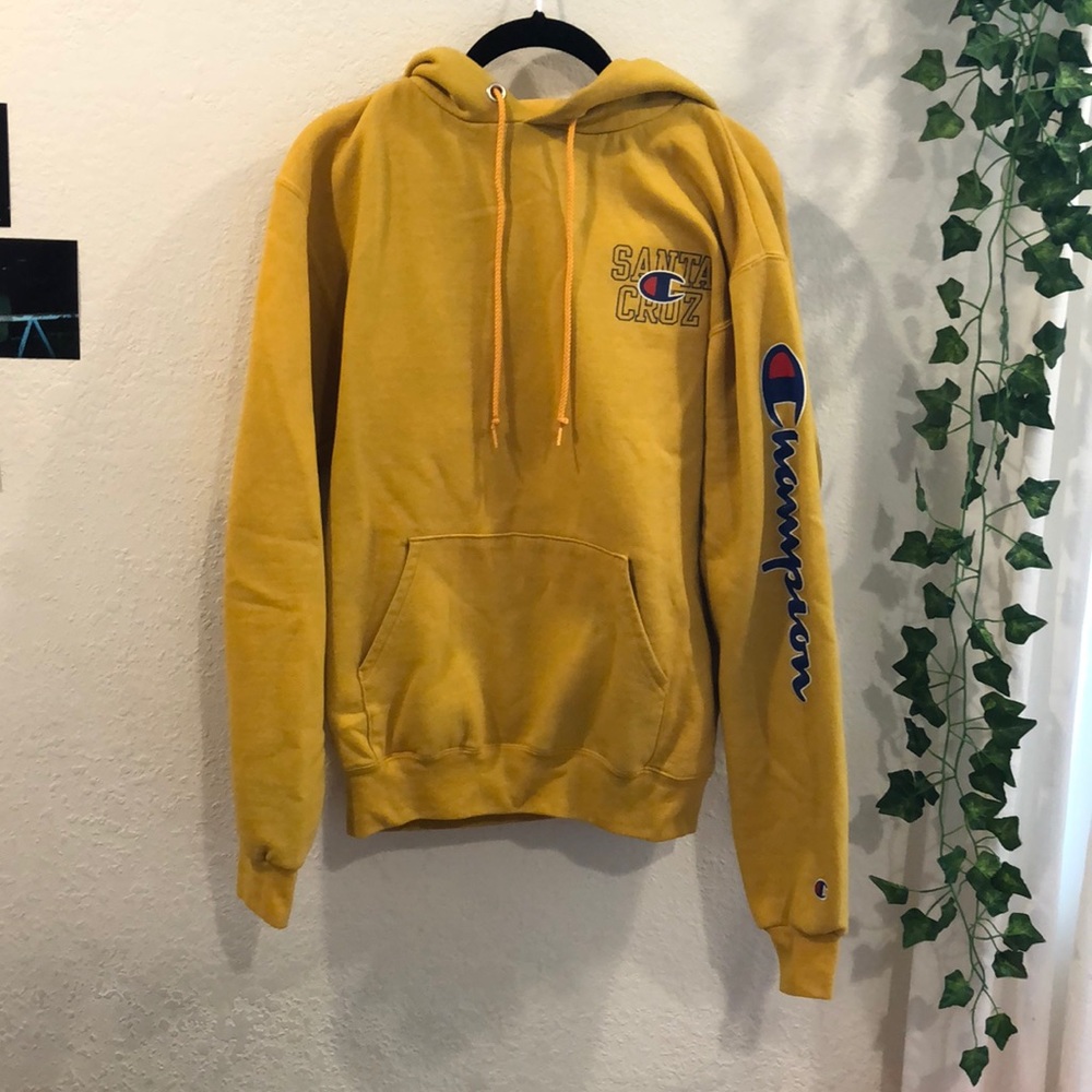 yellow champion santa cruz hoodie